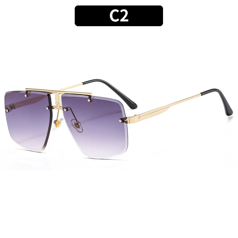 Sunglasses Square Frame Retro Men