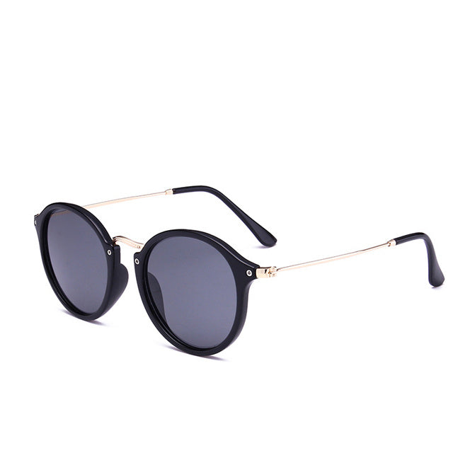 Metal Round Face Retro Driver Sunglasses Men And Women Sunglasses