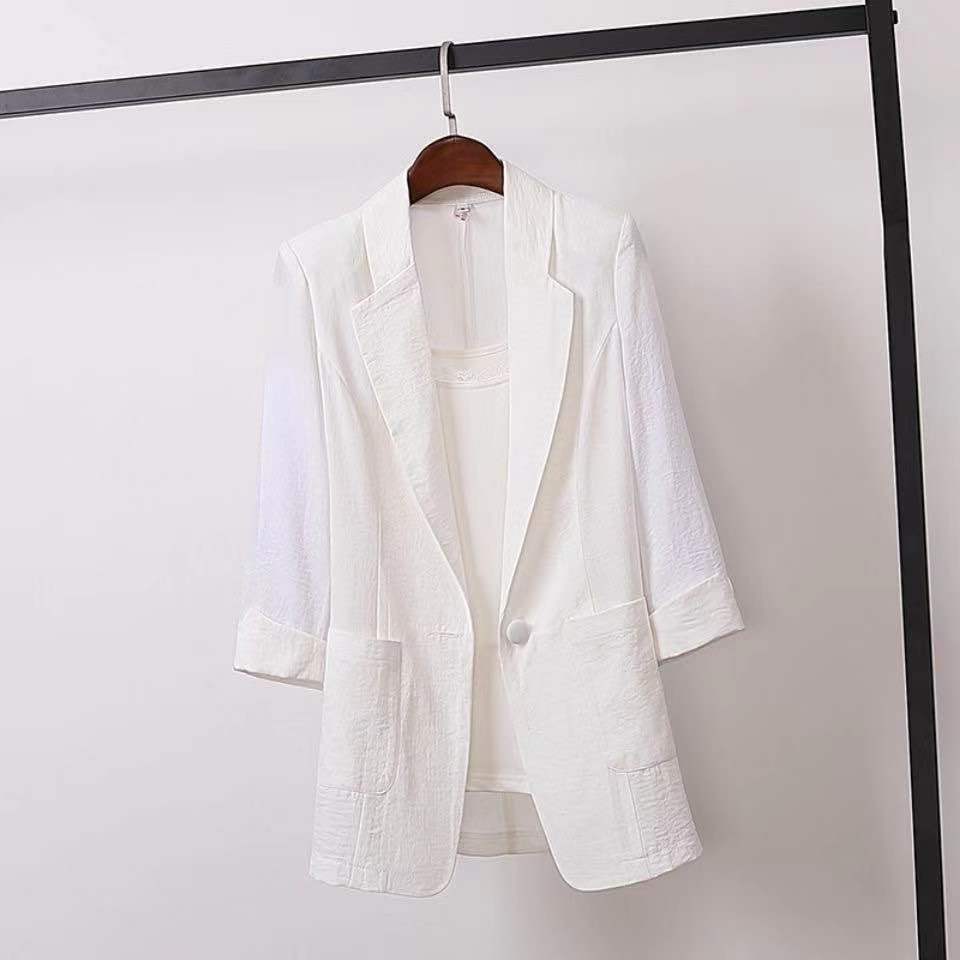 Short Blazer Coat Women'S Leisure  Korean Slim Thin Sunscreen Clothes Women