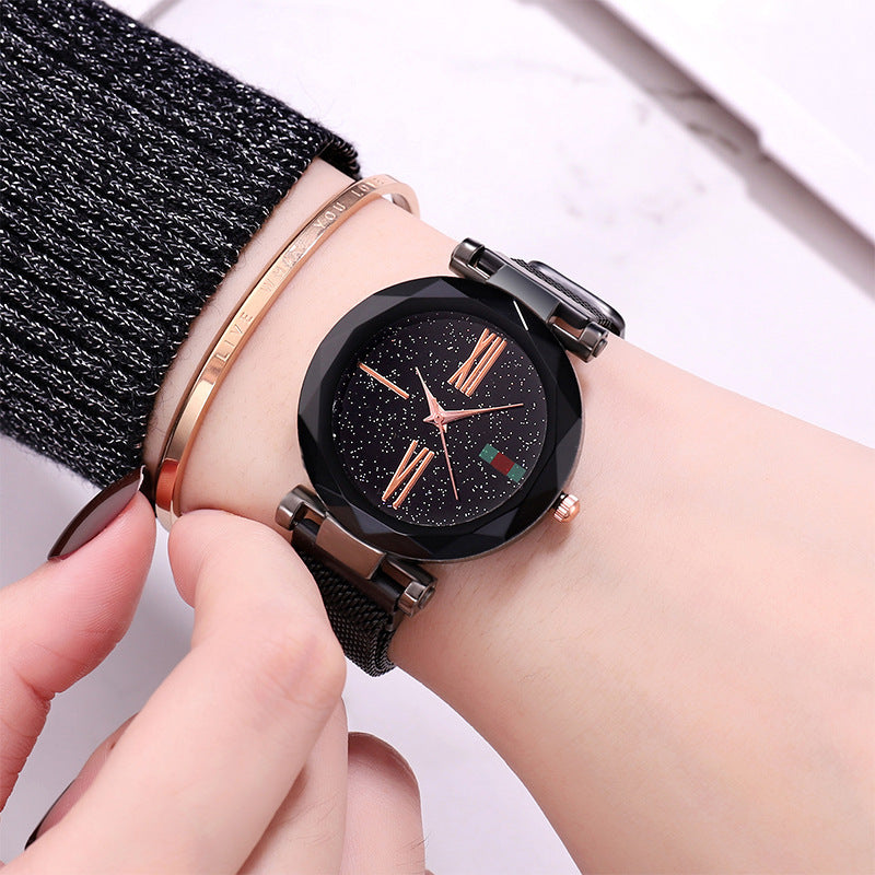 Starry Sky Magnet Mesh Belt Watch