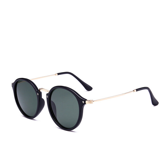 Metal Round Face Retro Driver Sunglasses Men And Women Sunglasses