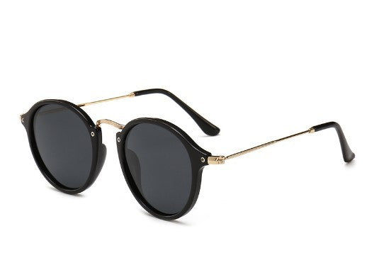 Metal Round Face Retro Driver Sunglasses Men And Women Sunglasses