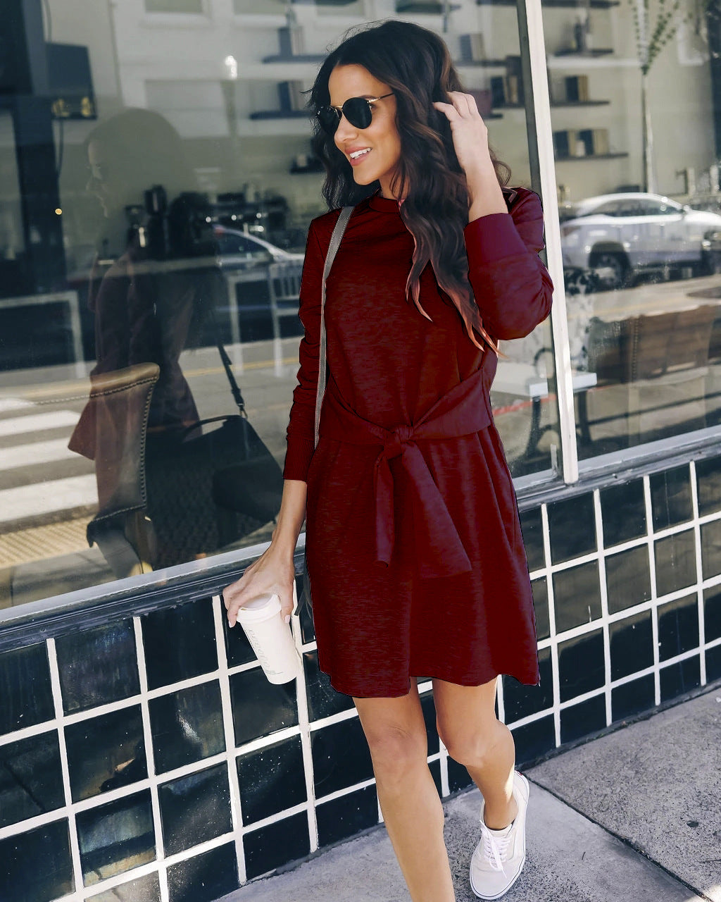 Long sleeve autumn winter dress