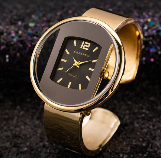 New Luxury Brand Bracelet Watch Gold Silver Dial Lady Dress Quartz Clock Hot Bayan Kol Saati