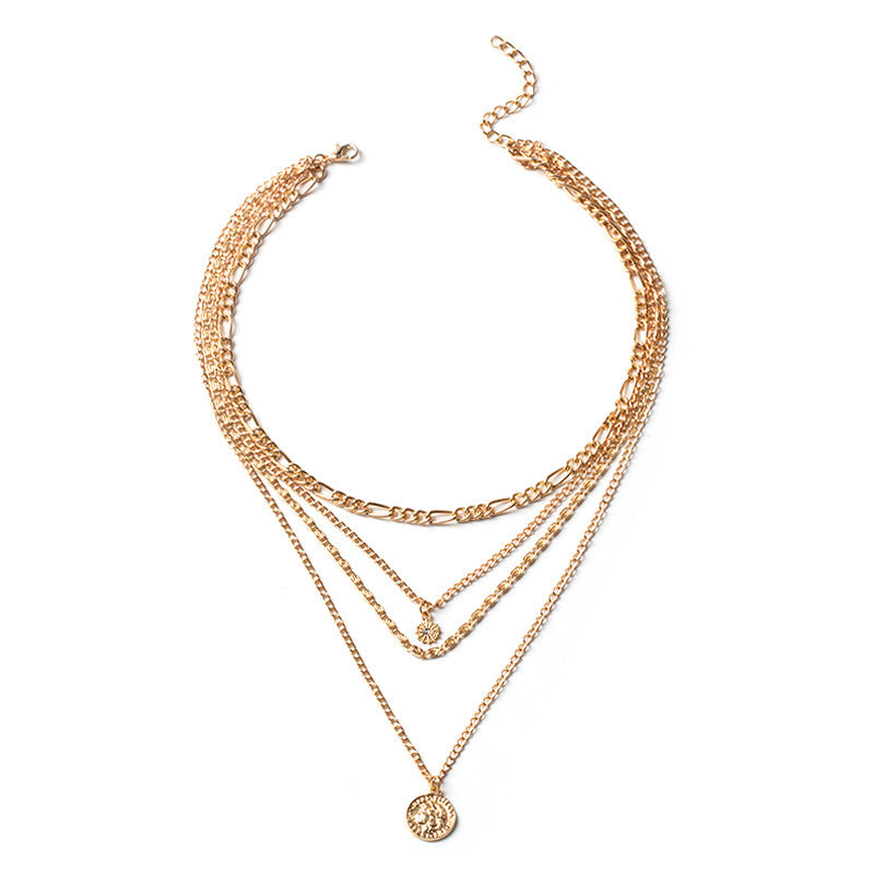 Chunky Gold Necklace Chunky Charm Necklace For Women Layered Gold Necklace For Women