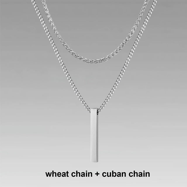 Jewelry Men Boy Gift Chain Crystal Necklace