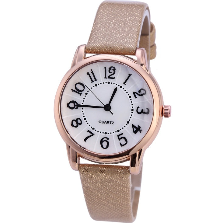 Women Simple Dial Wristwatches Casual Fashion Luxury Leather Strap Quartz Watches Clock Relogio