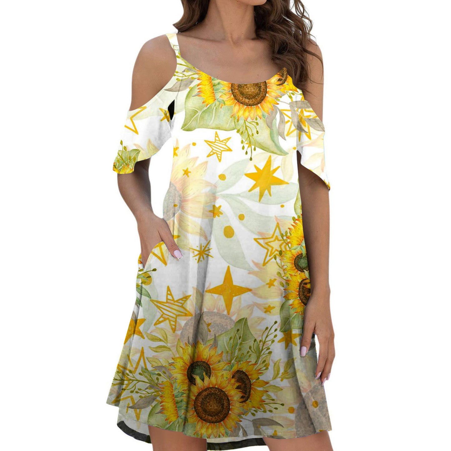 Printed Suspender Dress Summer Dress For Women