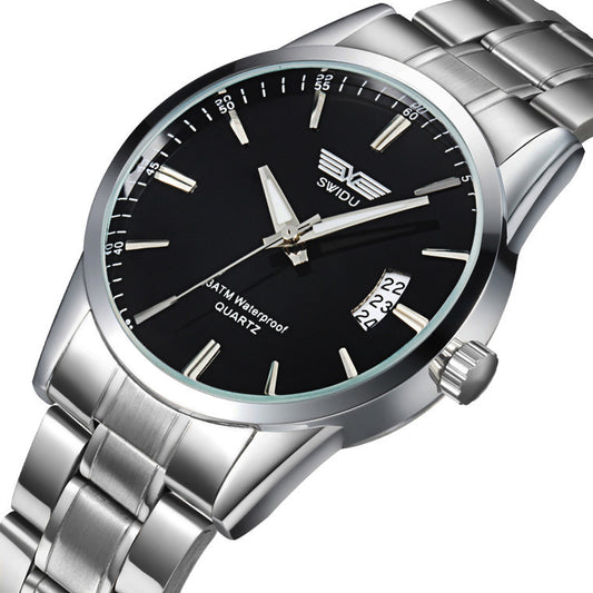 New watches, men's single day steel watches, non mechanical watches