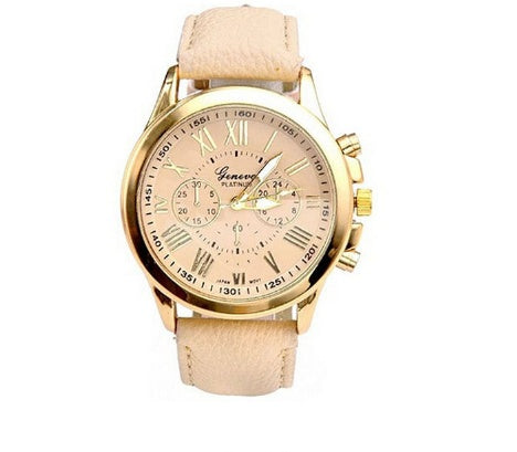 Three eye watches,retro GENEVA,Geneva students, couples,watches,men's belts, quartz watches