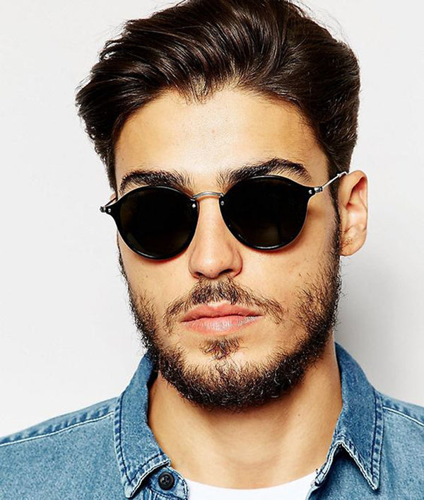 Metal Round Face Retro Driver Sunglasses Men And Women Sunglasses