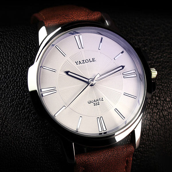 YAZOLE Fashion Quartz Watches Brand Luxury Male Clock Business Mens Wrist Watch Hodinky