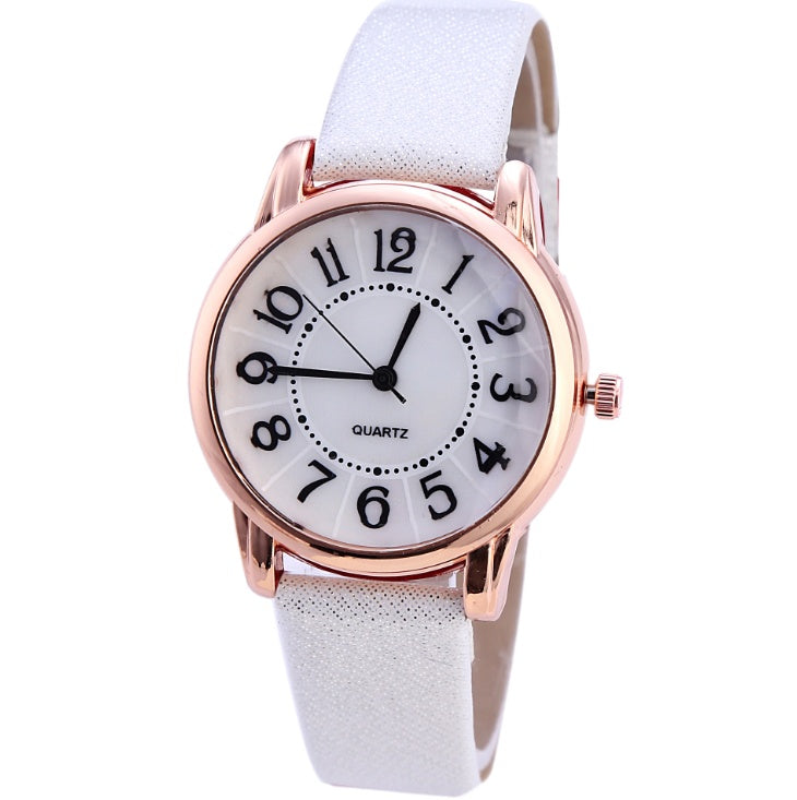 Women Simple Dial Wristwatches Casual Fashion Luxury Leather Strap Quartz Watches Clock Relogio