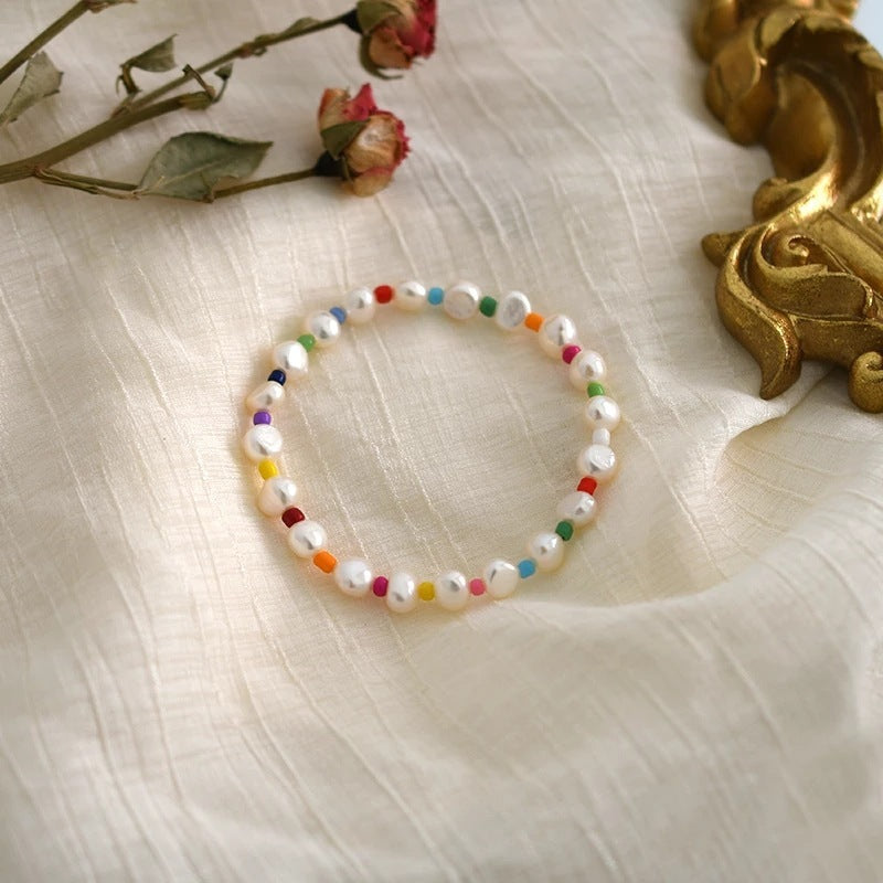 Colorful Pearl Bead Female Temperamental Bracelet