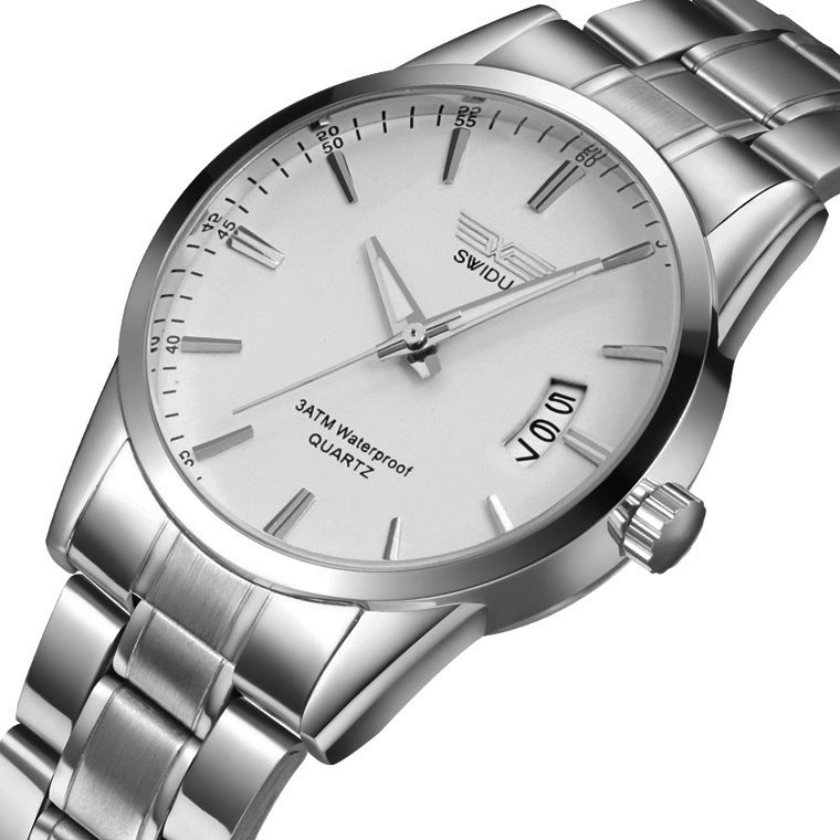 New watches, men's single day steel watches, non mechanical watches