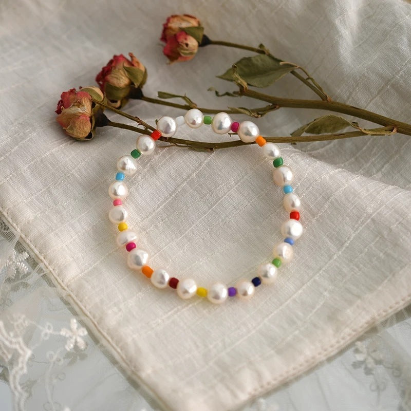 Colorful Pearl Bead Female Temperamental Bracelet