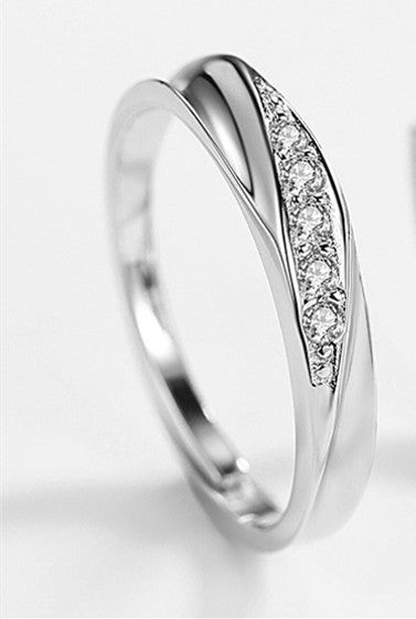 Women's Sterling Silver Couple Ring