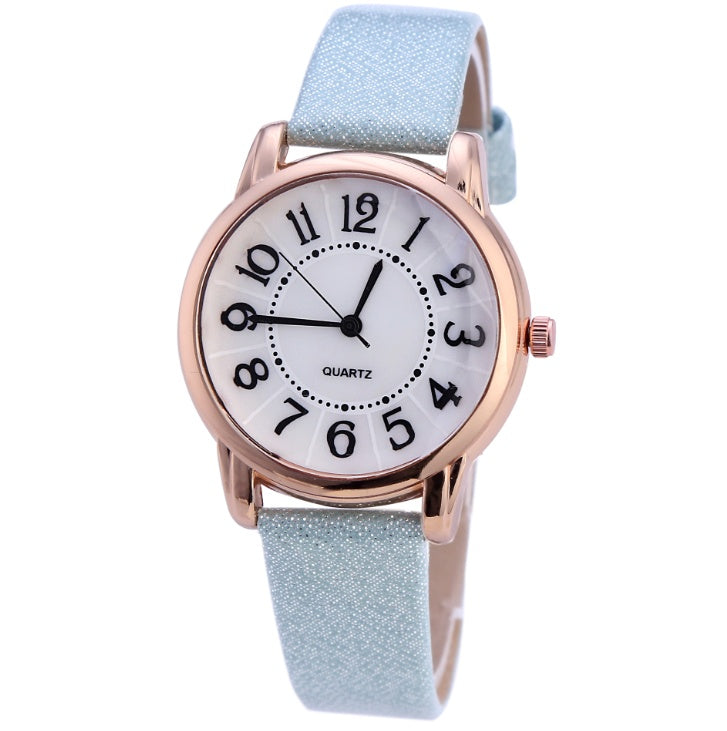 Women Simple Dial Wristwatches Casual Fashion Luxury Leather Strap Quartz Watches Clock Relogio