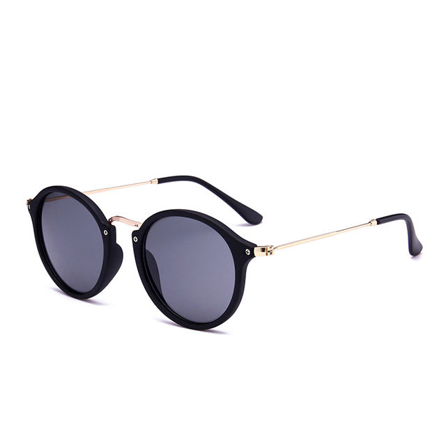 Metal Round Face Retro Driver Sunglasses Men And Women Sunglasses