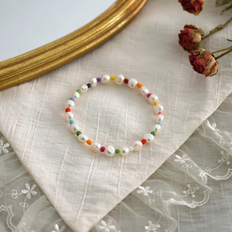 Colorful Pearl Bead Female Temperamental Bracelet