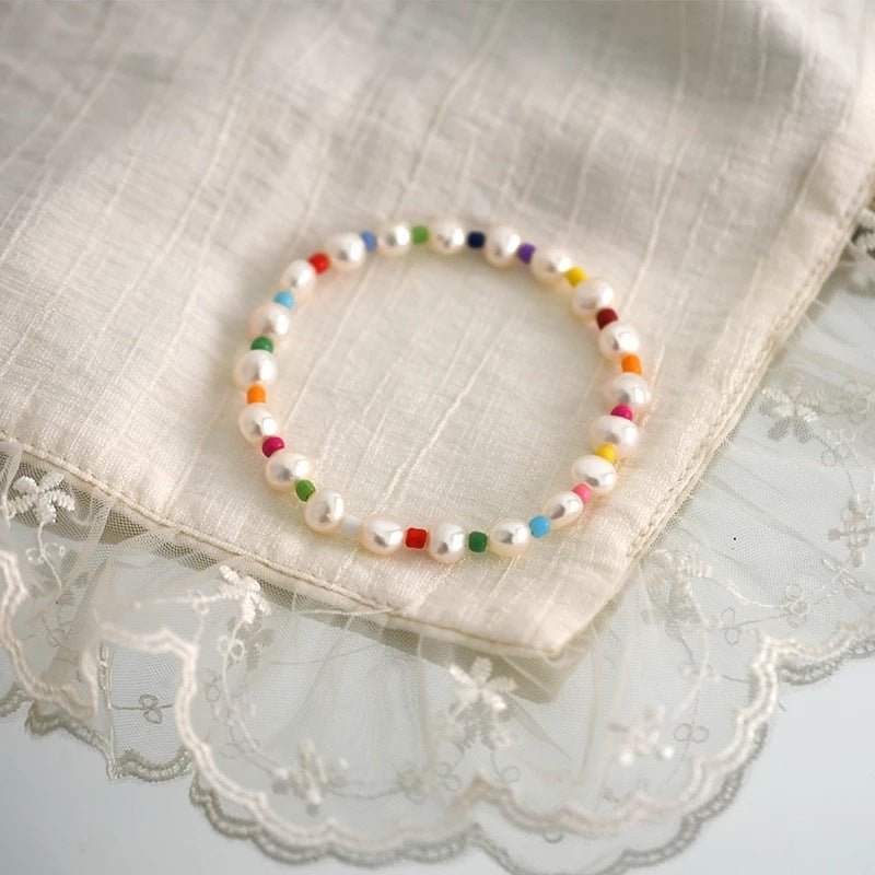 Colorful Pearl Bead Female Temperamental Bracelet