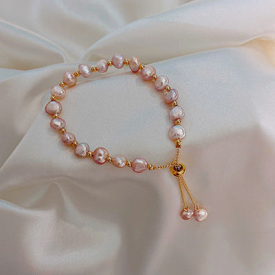 Baroque Pearl Girlfriend Bracelet With Design Sense