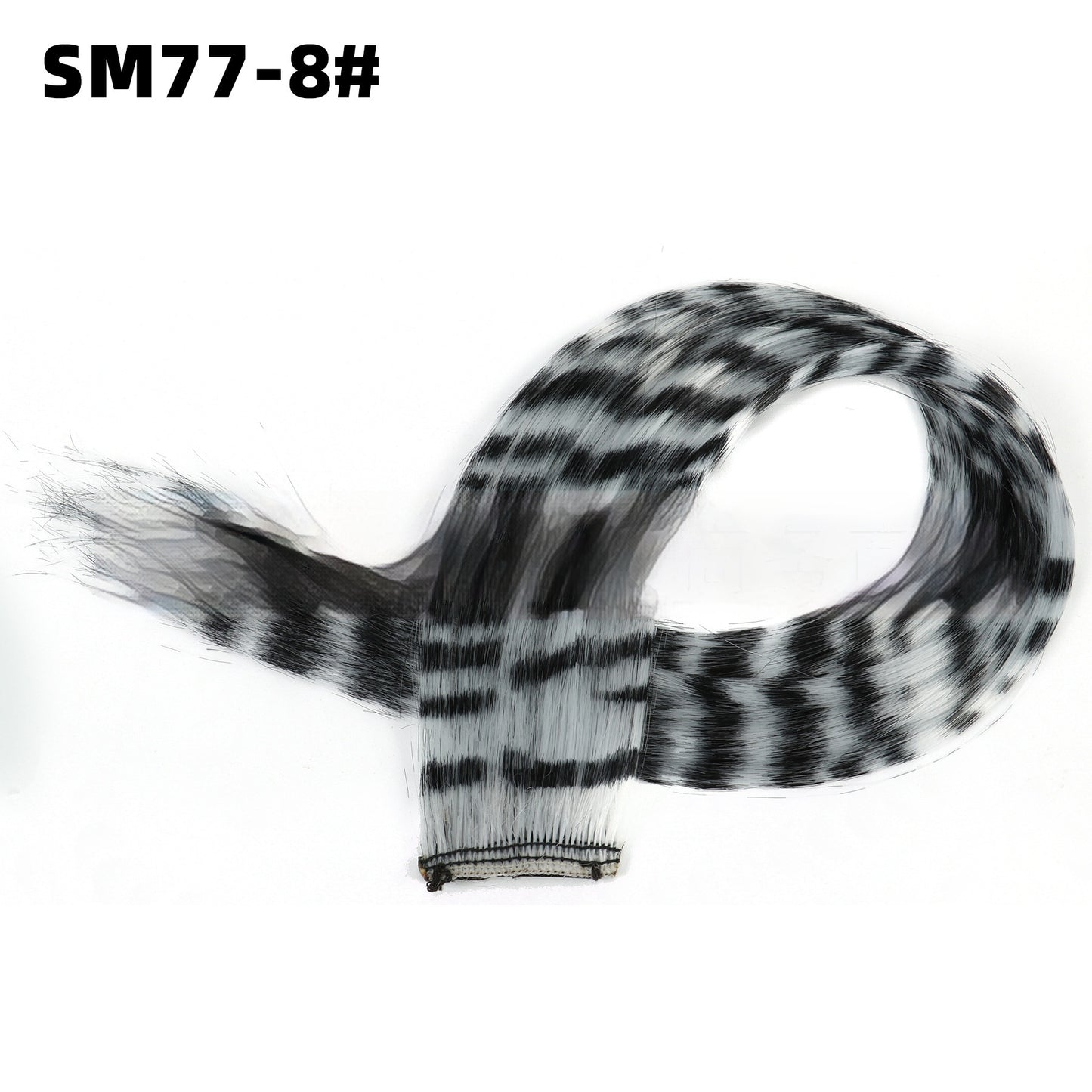 Seamless Hair Extension Leopard Print Color Thread Hanging Ear Color Hair Wig