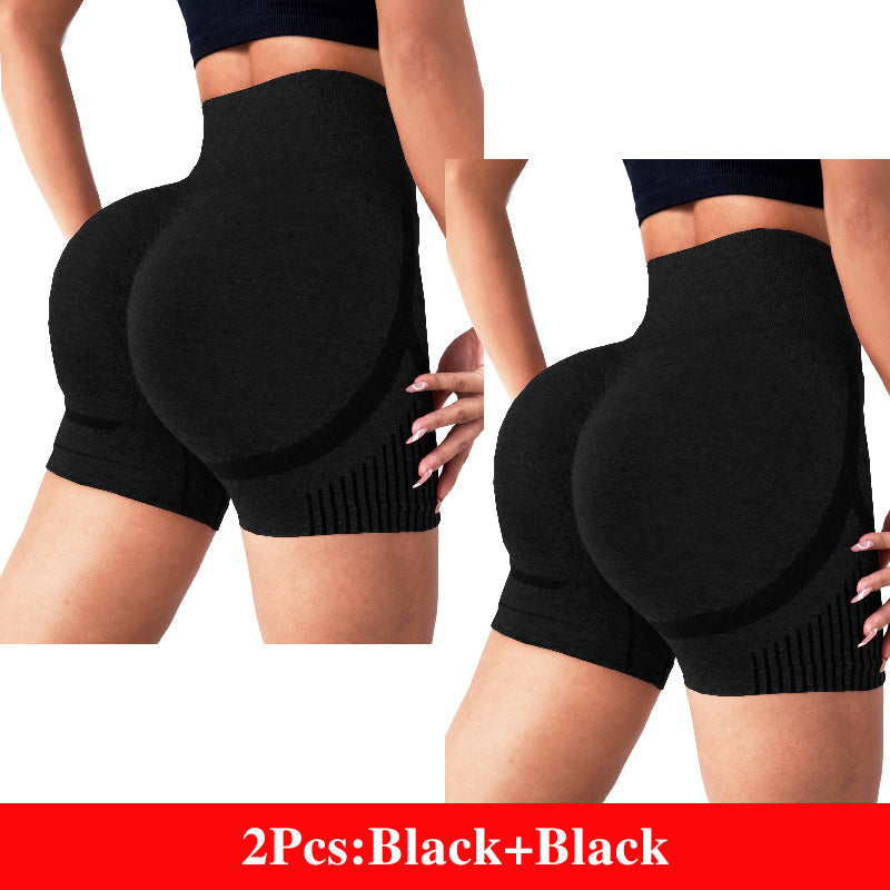 New Yoga Shorts High Waist Hip Lift Running Fitness Sportswear