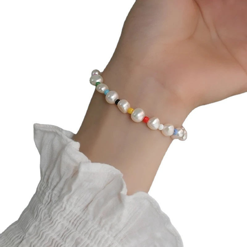 Colorful Pearl Bead Female Temperamental Bracelet