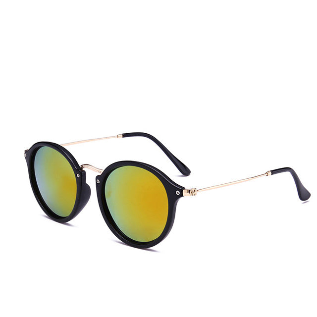 Metal Round Face Retro Driver Sunglasses Men And Women Sunglasses